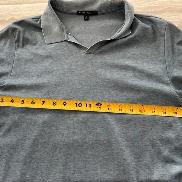 Robert Barakett Johnny Open Collar Polo - Blue - Medium - Picture 4 of 6